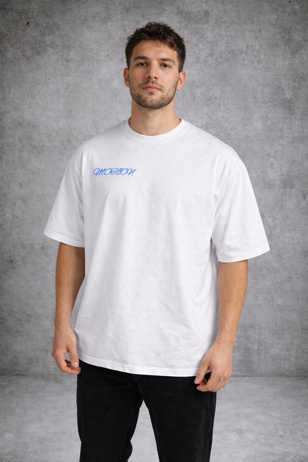 Drop shoulder, over sized t-shirt