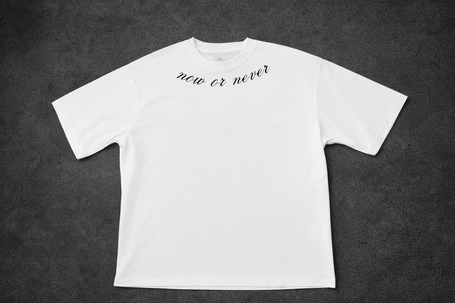 The Now or never tee